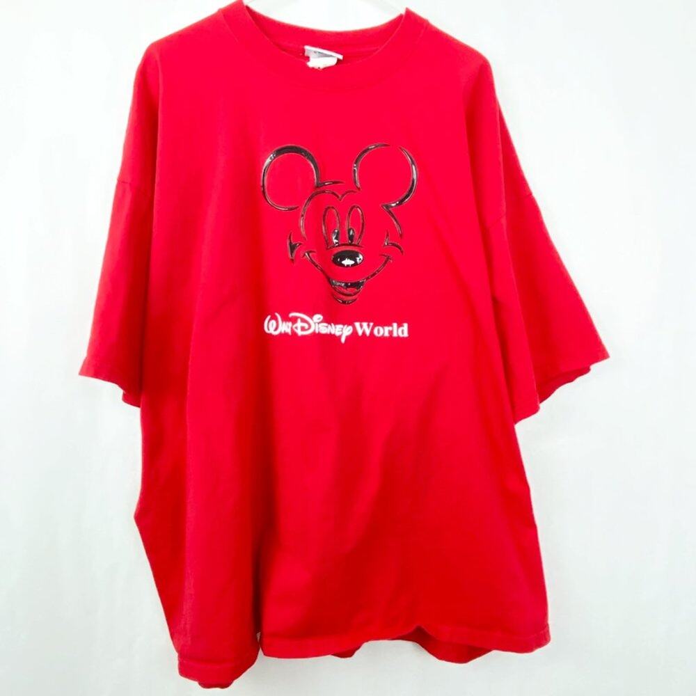Walt Disney World Mickey Mouse Mens 2X Red Shirt
